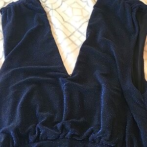 Slinky, subtly sparkly, sexy navy cocktail dress